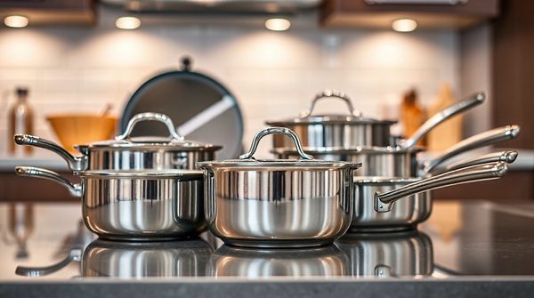 Le pack de poêles inox à poignée amovible pour cuisiner malin
